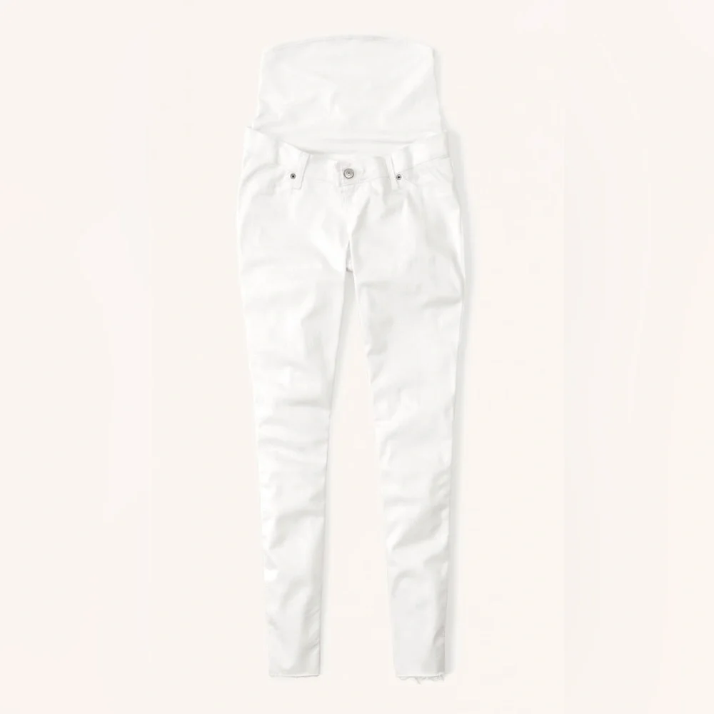 Abercrombie & Fitch White Women's Maternity Jeggings
